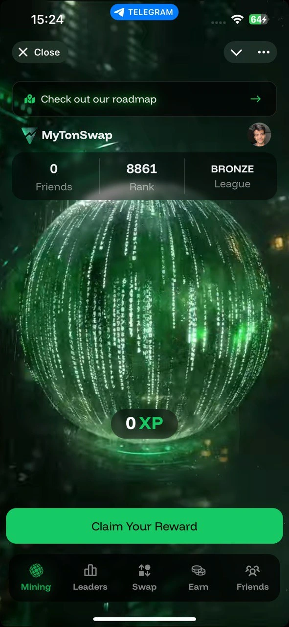 MyTonSwap Telegram mini-app interface artwork